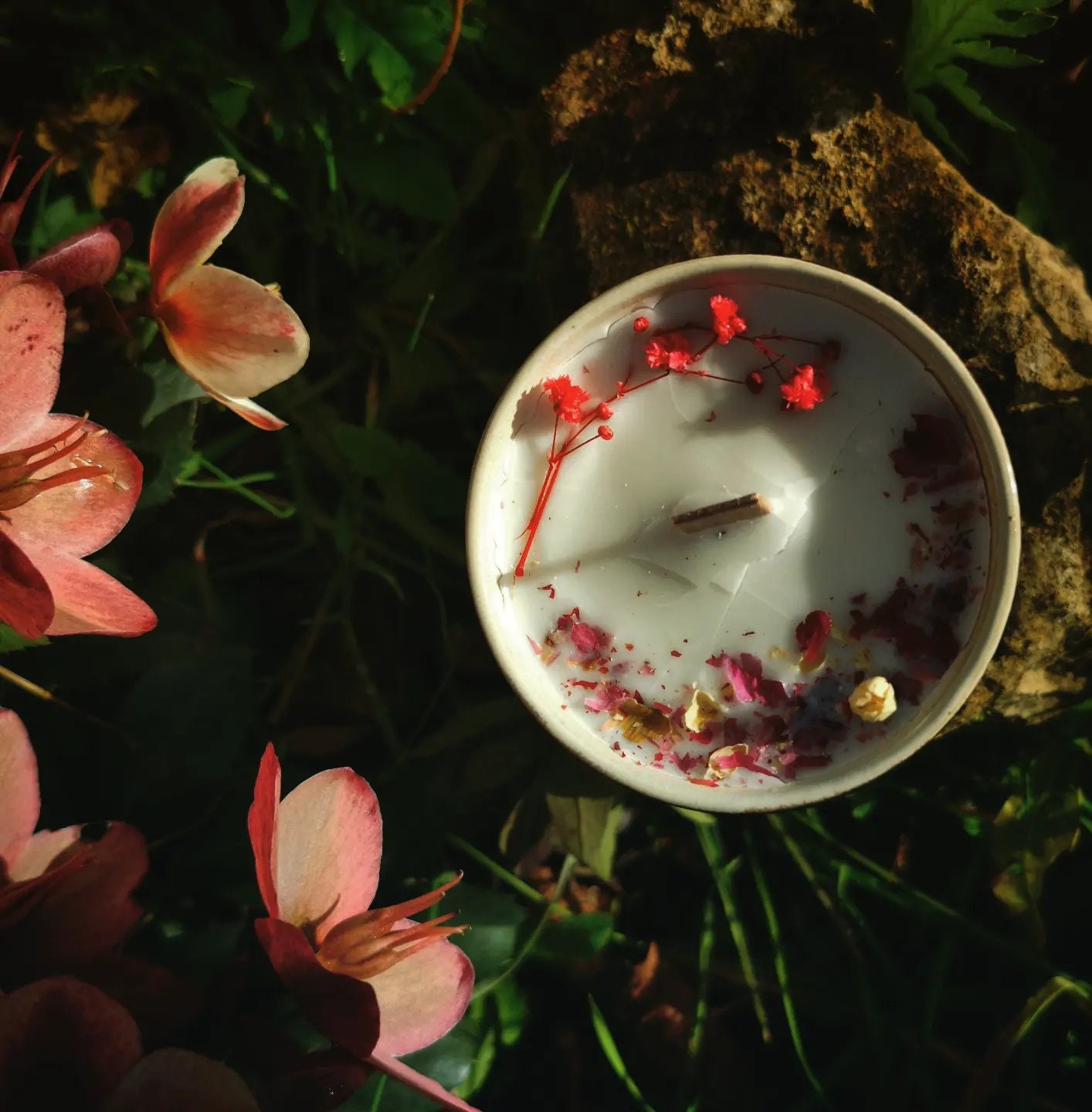 Bougie Sacrée Rituel Freyja, Série Limitée, Ostara, Amour, Cadeau, Self-Love, Amour, Jasmin, Rose, V