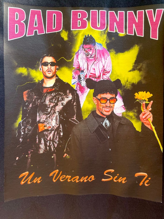 Bad Bunny Rap Tee - Etsy