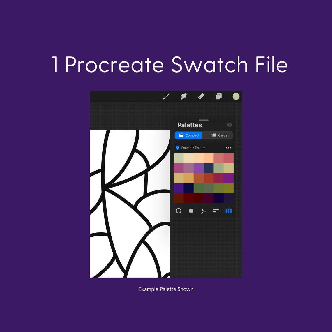 Birthday Candles Color Scheme Procreate 30 Color Palette Swatches Hex