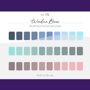 May include: Color palette with the title "Window Boxes" and the number 144. The palette features 3 rows of 12 color swatches, with shades of blue, green, and brown.