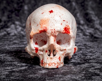 Bloody Handmade Skull Shifter Knob – Custom Car Gear Shift, Gothic Auto Accessory