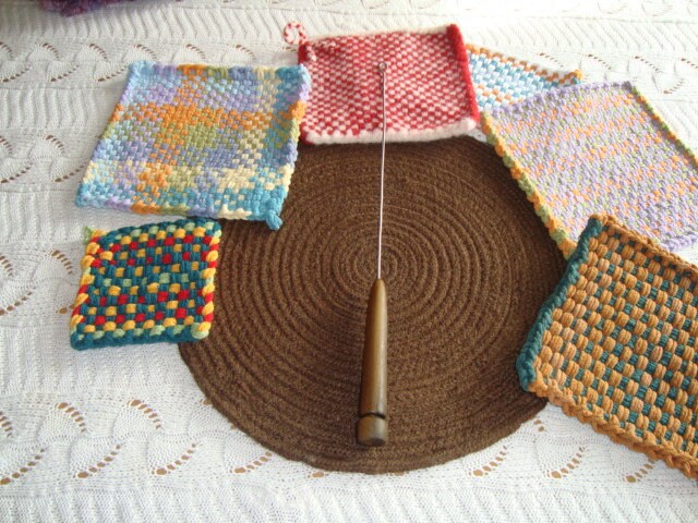 Potholder Jumbo 10 Wood Loom Kit, 1.5lbs Assorted Colors Cotton