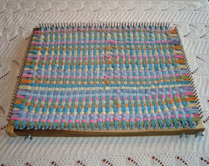 Placemat Loom Place Mat Weaving Loom 48/36 Pegs Uses Potholder Loops Cottage Looms Designs Etsy