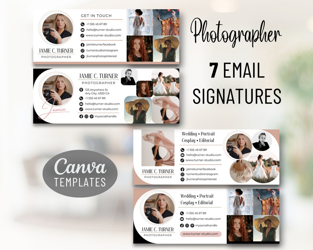 Canva Email Signature Template Bundle – Photographer & Designer ...