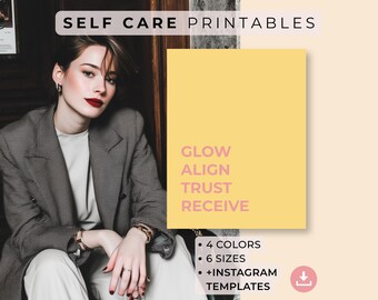 Motivational Wall Art – Business Coach, Quote Printables, Business Mindset Decor, 12 Instagram Canva Posts