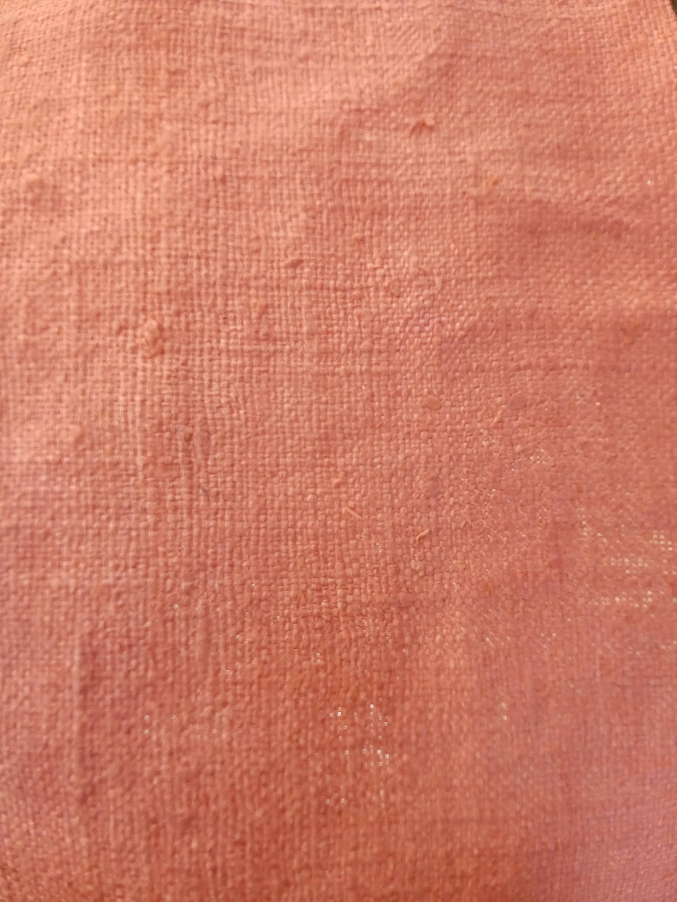 Coral Almond Silk Linen (Matka) Fabric