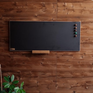Magnetic board chalkboard pinboard, versatile black magnetic board for wall decoration at home magnetic board retro design individual