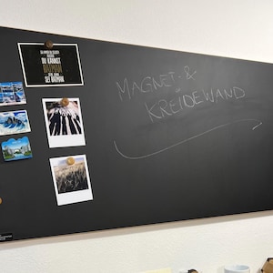 Magnetwand Kreidetafel Pinnwand, vielseitige schwarze Magnettafel für die Wanddekoraktion zu Hause Magnetwand retro design individuell