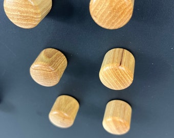 HOLZMAGNET, Rund, Farbe Eiche oder Schoko