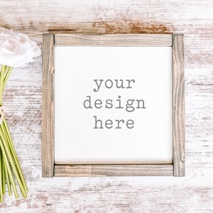 Wood Sign Mockup | Blank Wood Sign Mockup | Flat Lay Mockup | Stock Photo | Add Your Design | Unfinished Wood Sign Mockup | Sublimation SVG