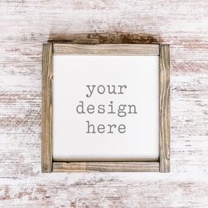 Wood Sign Mockup | Blank Wood Sign Mockup | Flat Lay Mockup | Stock Photo | Add Your Design | Unfinished Wood Sign Mockup | Sublimation SVG