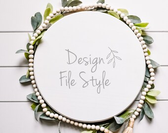 Wood Round Sign Mockup / Wood Sign Shiplap Mockup / Farmhouse Mockup / Flat Lay Mockup / Stock Photo / Aggiungi il tuo design / Sublimazione SVG