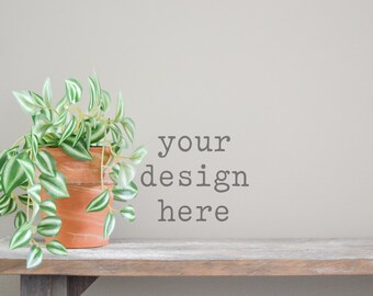 Blank Wall Mockup | Styled Photography | Flat Lay Mockup | Digital Background Mockup | Add Your Design | Add Your Product | Sublimation SVG