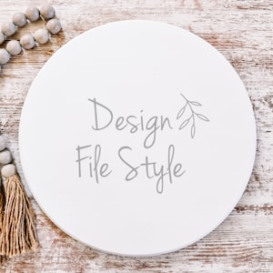 Round Wood Sign Mockup | Door Sign Mockup | Farmhouse Sign Mockup | Flat Lay Mockup | Stock Photo | Add Your Design Mockup | Farmhouse Beads