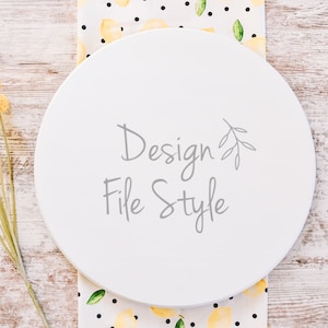 Round Wood Sign Mockup | Door Sign Mockup | Farmhouse Sign Mockup | Flat Lay Mockup | Stock Photo | Add Your Design Mockup | Lemon Decor