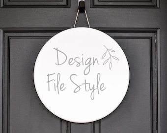Wood Round Sign Mockup | Wood Sign Shiplap Mockup | Farmhouse Mockup | Flat Lay Mockup | Stock Photo | Add Your Design | Sublimation SVG