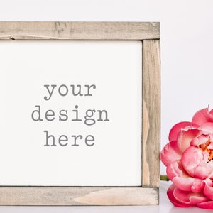 Wood Sign Mockup | Blank Wood Sign Mockup | Flat Lay Mockup | Stock Photo | Add Your Design | Unfinished Wood Sign Mockup | Sublimation SVG