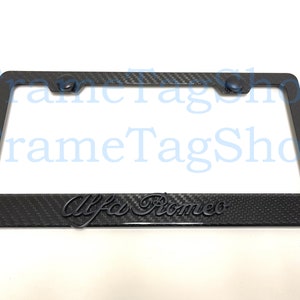 Alfa romeo giulia license plate frame deals