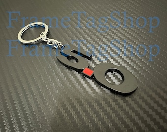 3D design Metal Black 5.0 Emblem Car Badge Logo Keychain Keyring Key Chain forMustang/MustangGT GT350 SVT