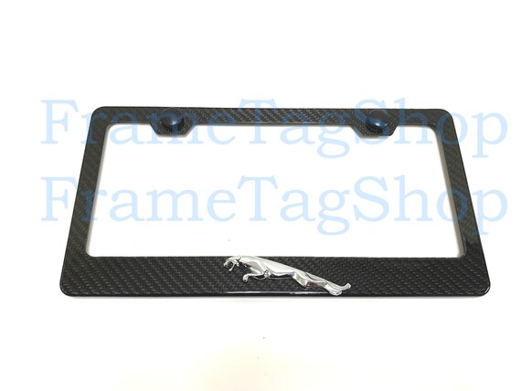 Jaguar licence plate on sale frames