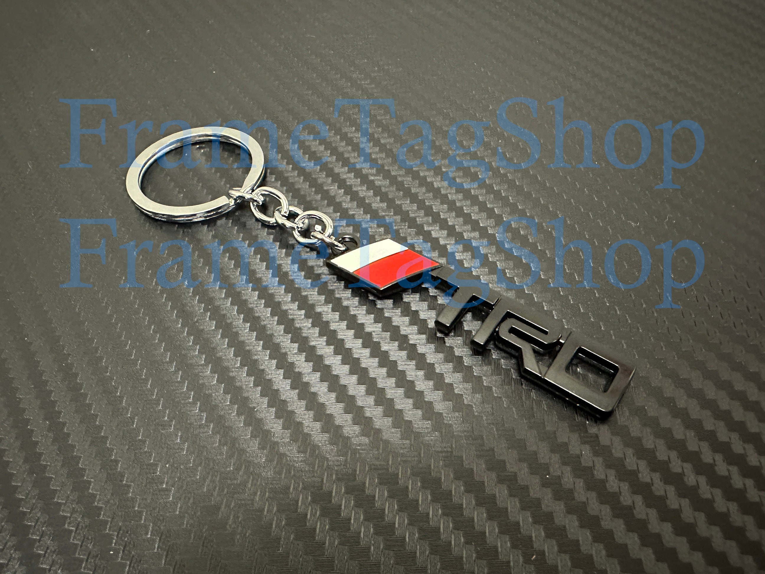 3D Design Metal (black) //TRD Emblem Car Badge Logo Keychain Keyring ...