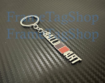 Llavero con emblema Ralliart de metal con diseño 3D para Mitsubishi