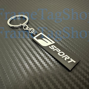 3D design Metal F Sport Emblem Car Badge Logo Keychain Keyring Key Chain