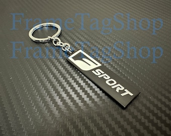 3D design Metal F Sport Emblem Car Badge Logo Keychain Keyring Key Chain