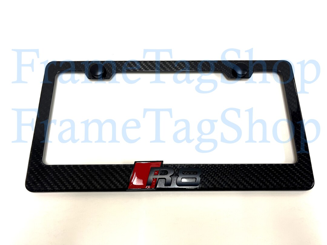 1x Lexus 3D Emblem Badge Real 3K Twillweave Real Carbon Fiber License