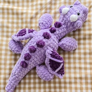 Handmade Crochet Dragon Plush - Amigurumi Dragon Toy, Fantasy Stuffed Animal & Unique Gift for Dragon Lovers