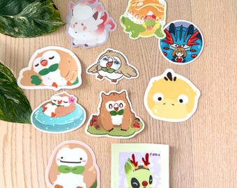 Poke Sprites Vinyl Stickers