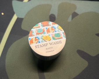 Stamp washi - poke toast and mins