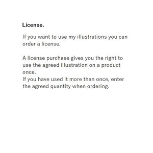 License to use my illustrations (price pr. product)