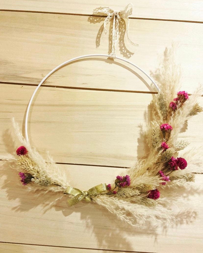 Couronne de Fleurs Séchées