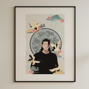 Geto Art Print, Anime JJK Wall Art, Aesthetic Anime Poster, Vintage Anime Art Print, Gojo, Anime modern art