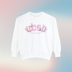 UCSD Crewneck Sweatshirt, Cute College Sweatshirt, Cute College Crewneck With Bow, University of California