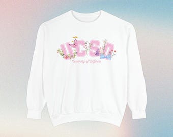 UCSD Crewneck Sweatshirt, Cute College Sweatshirt, Cute College Crewneck With Bow, University of California, UCSD Merch, Croquette