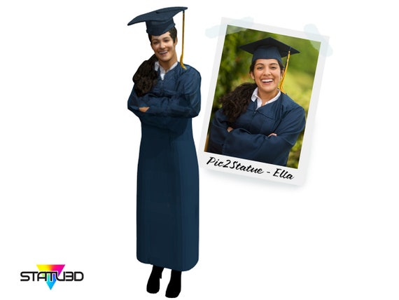Personalized Realistic Miniature 3D Graduate Figurine - Etsy
