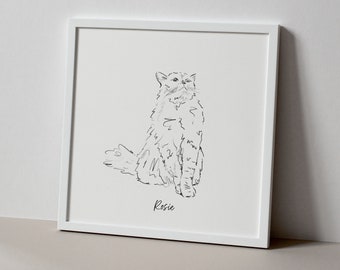 Sass Cat - Personalised Cat Giclée print