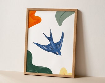 Swallow Artwork - Giclée Fine Art print