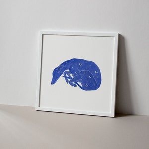 Peace At Last - Sighthound Sleep Print