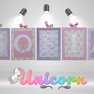 Unicorn Bedroom Decor ,Nursery Letters Girl, Unicorn Theme, Unicorn Nursery Wooden Letters, Nursery Gifts, Baby Girl Nursery decor name