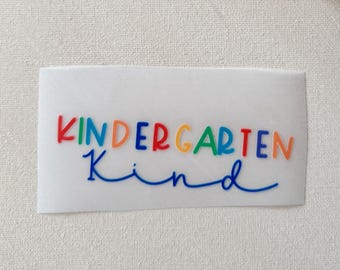 Transferencia termoadhesiva | Niño de jardín de infantes | Criatura fantástica | Transferencia termoadhesiva para niños