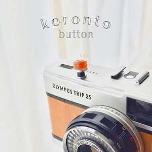 Handmade Soft Release Shutter Button | Natural Carnelian Stone | Camera Shutter Accessory