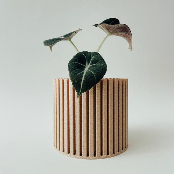 Pflanztopf LYKKA No1 Holz 3D Druck Blumentopf Etsy