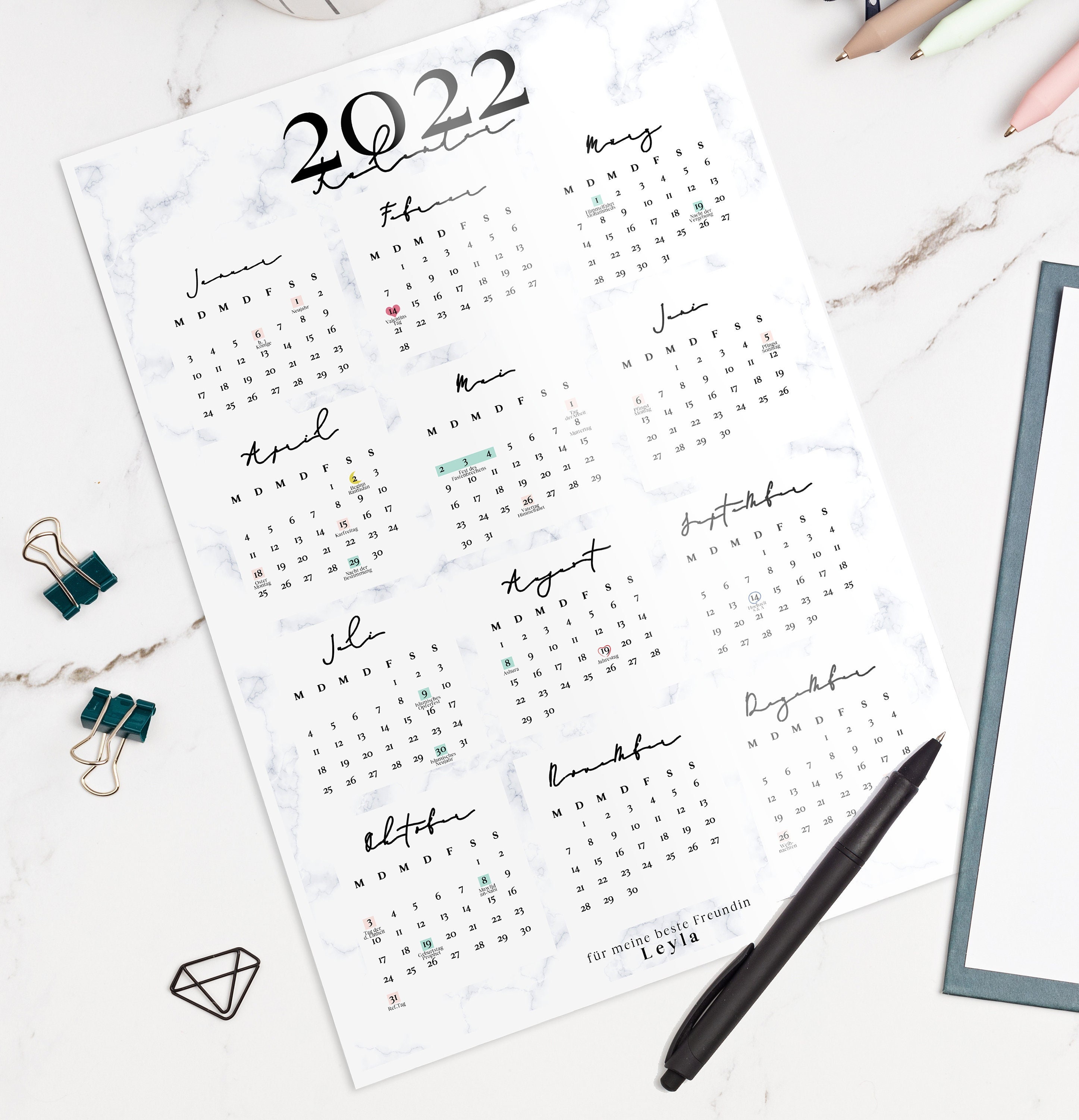 Calendar 2022 With Islamic Holidays