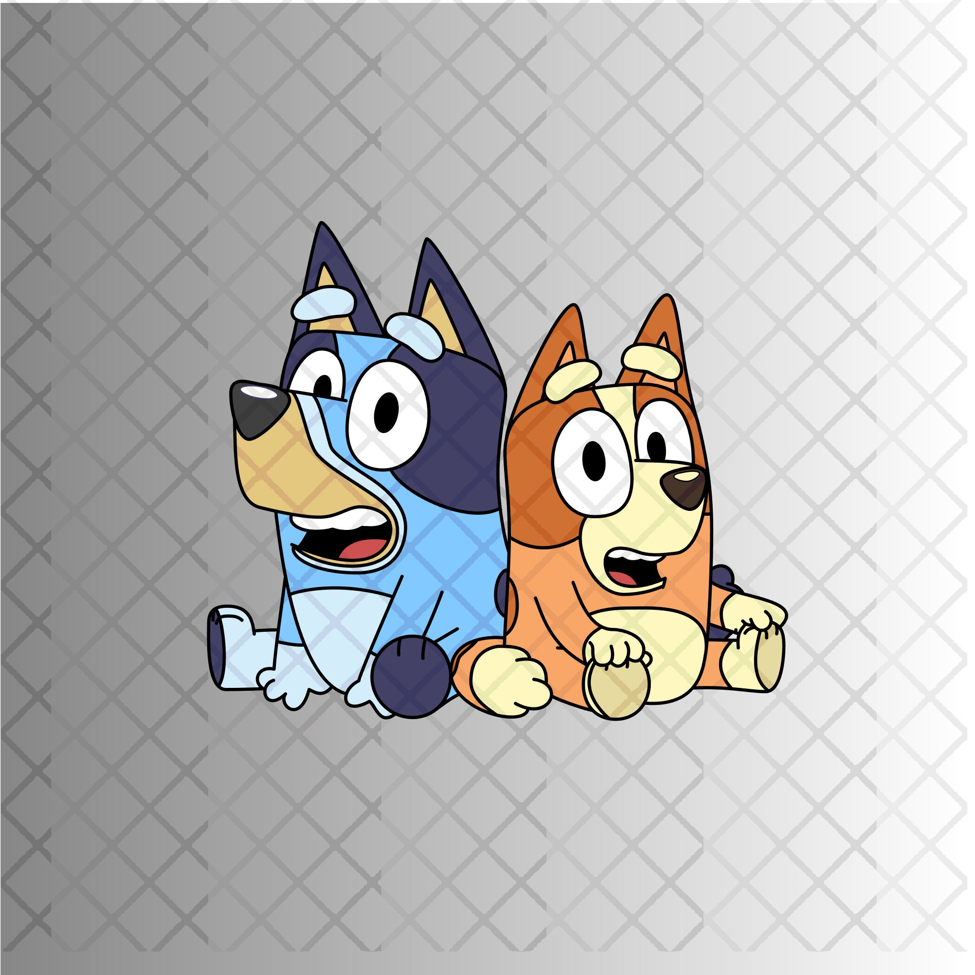 Bluey and Bingo Svg Layered Svg Cut File | Etsy UK