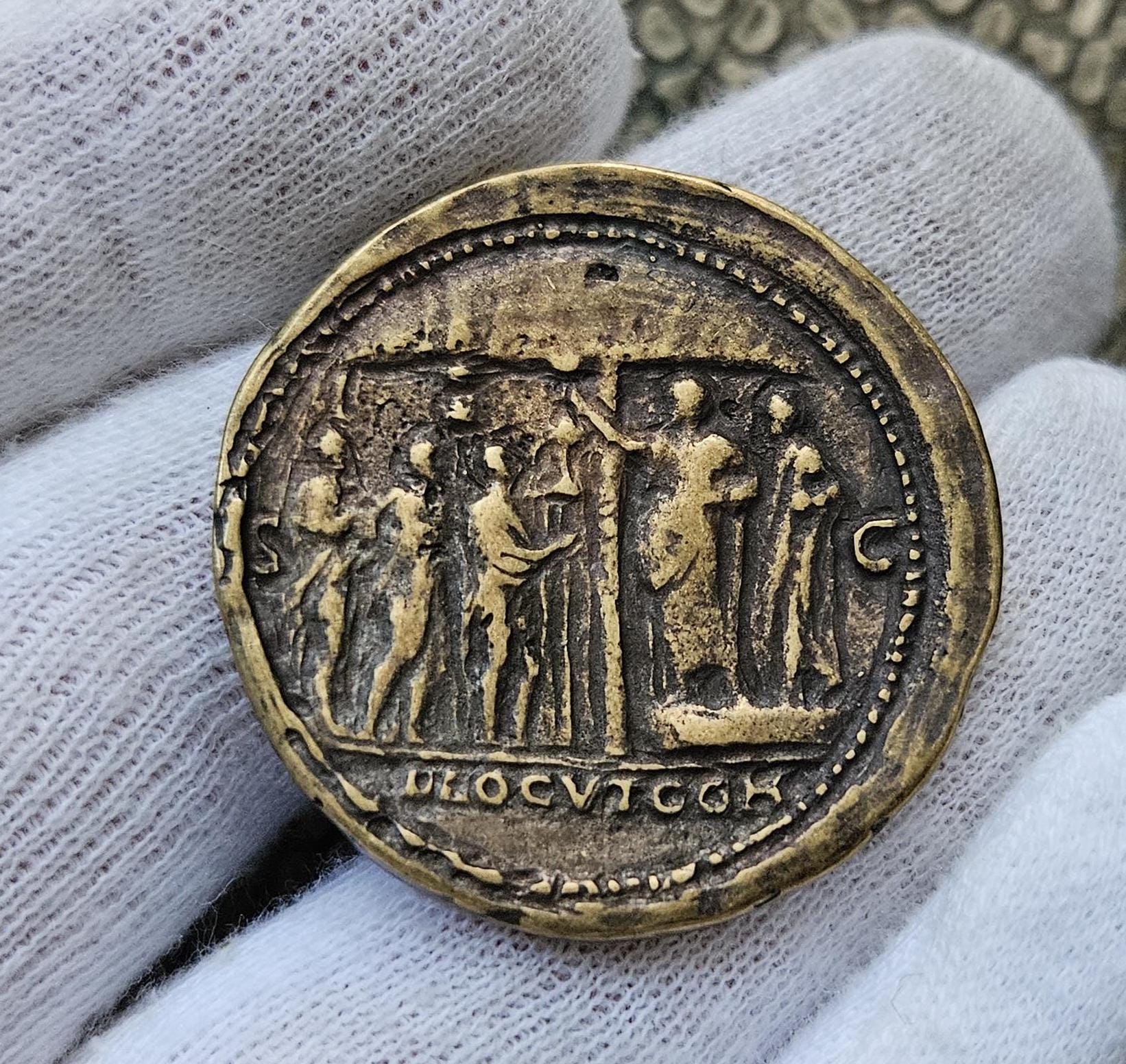 ローマのコイン セステルティウス ネロ プラエトリアニ 偉大なローマの