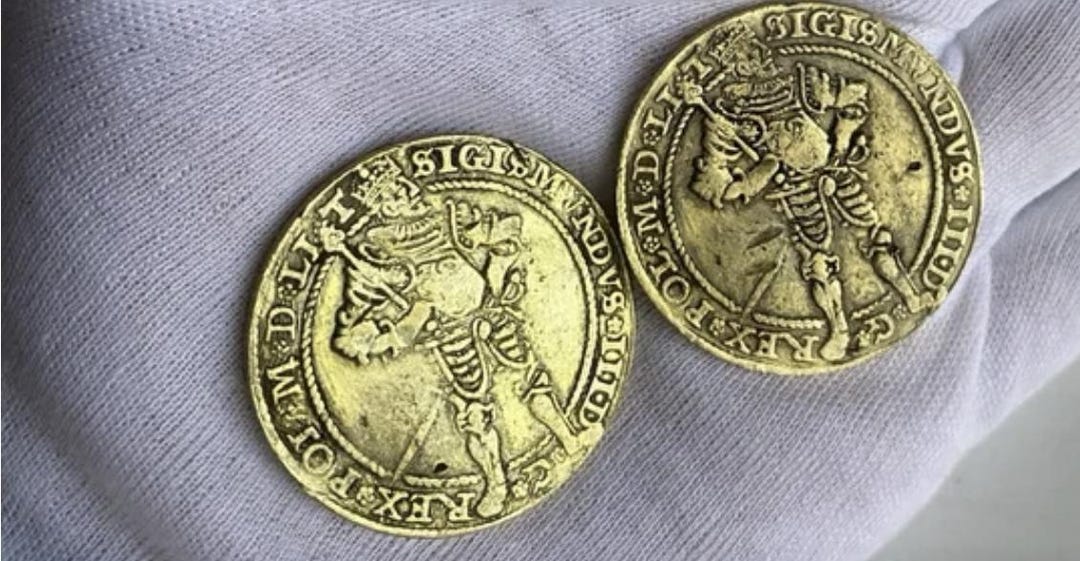 Polish Coin Ducat 1592 Sigismund III Thaler Collectible Coin Gold Polish Coin Ducat 1592 Sigismund III Thaler Collectible Coin Gold