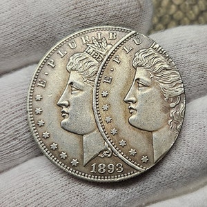 RARE USA Morgan Dollar Coin With ERROR Die 1893 - Gifted Coin Collection Collectible World Coins Coins For Gift - Collectibles - Coins
